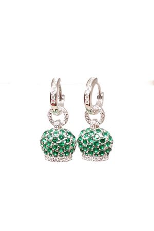 Green zircon bell earrings Manè Capri | ORECCHINIZIRCONIVERDE